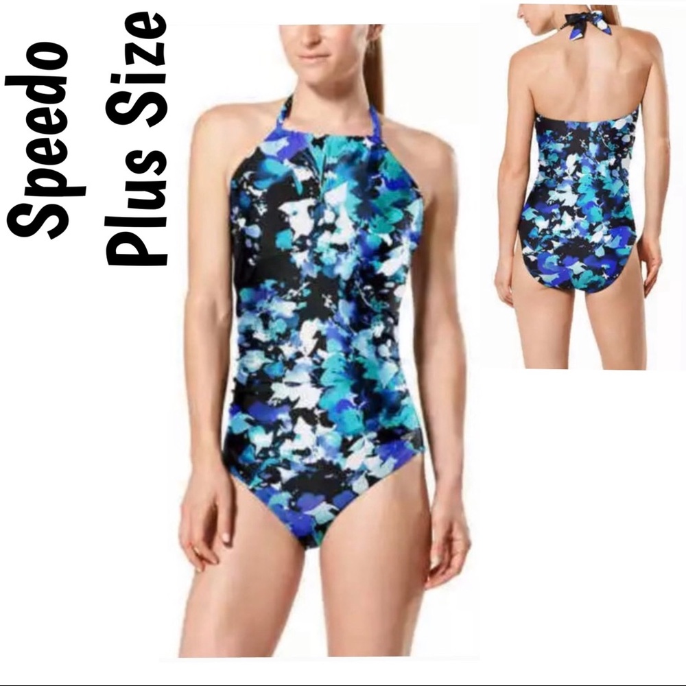 Speedo MWT One Piece Swimsuit Plus Size XXL